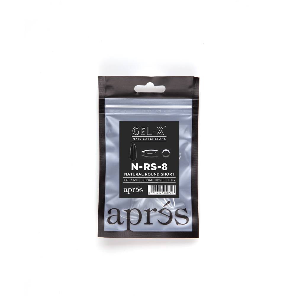 APRES / Gel-X Tips Refill Bags - Natural Round Short