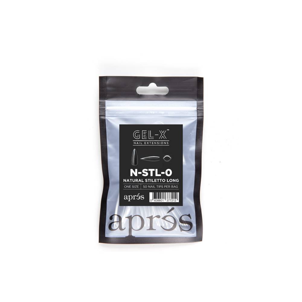 APRES / Gel-X Tips Refill Bags - Natural Stiletto Long