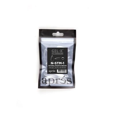 APRES / Gel-X Tips Refill Bags - Natural Stiletto Medium