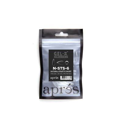 APRES / Gel-X Tips Refill Bags - Natural Stiletto Short