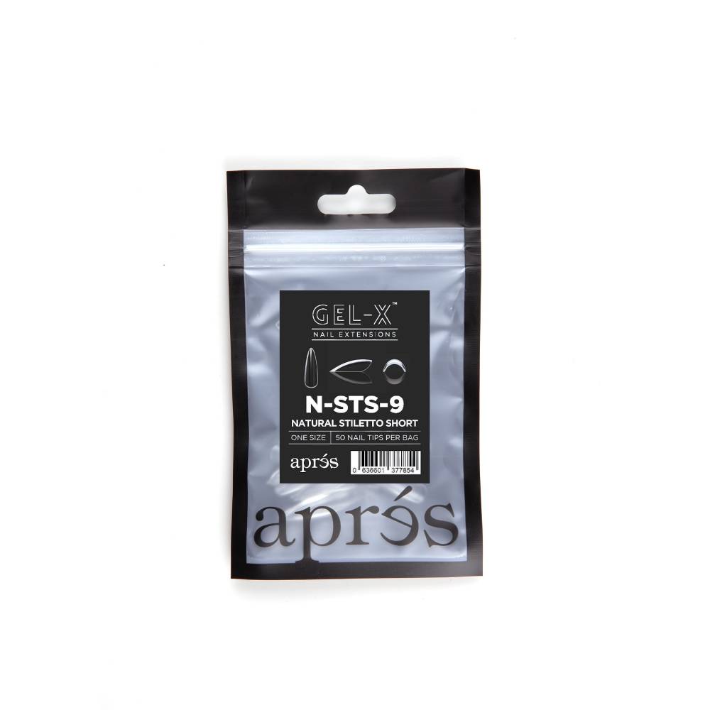 APRES / Gel-X Tips Refill Bags - Natural Stiletto Short