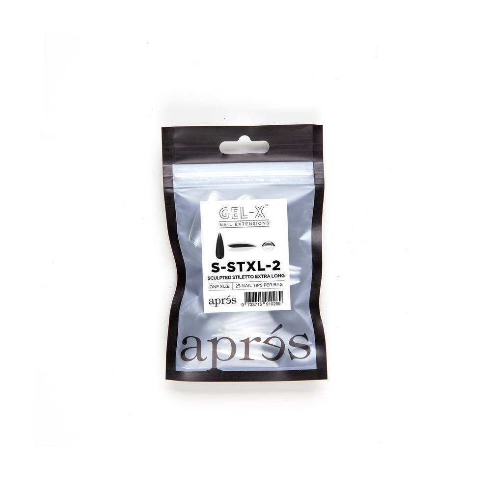 APRES / Gel-X Tips Refill Bags - Sculpted Stiletto X-Long