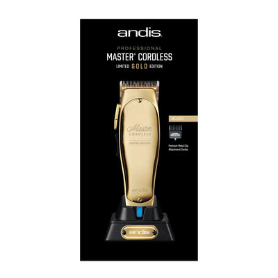 ANDIS - Master Cordless Limited Edition Gold Clipper