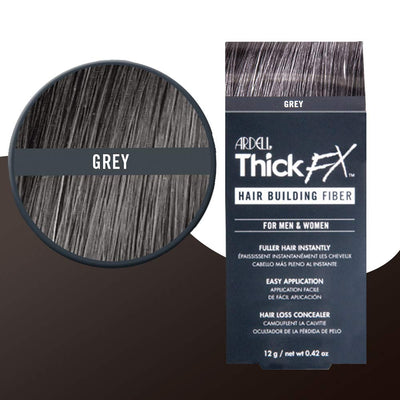 This is an image of Ardell Thick FX Grey Hair Building Fiber for Fuller Hair Instantly, 0.42 oz