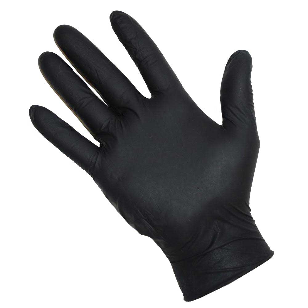 NITRILE Gloves Box - Black 100 count