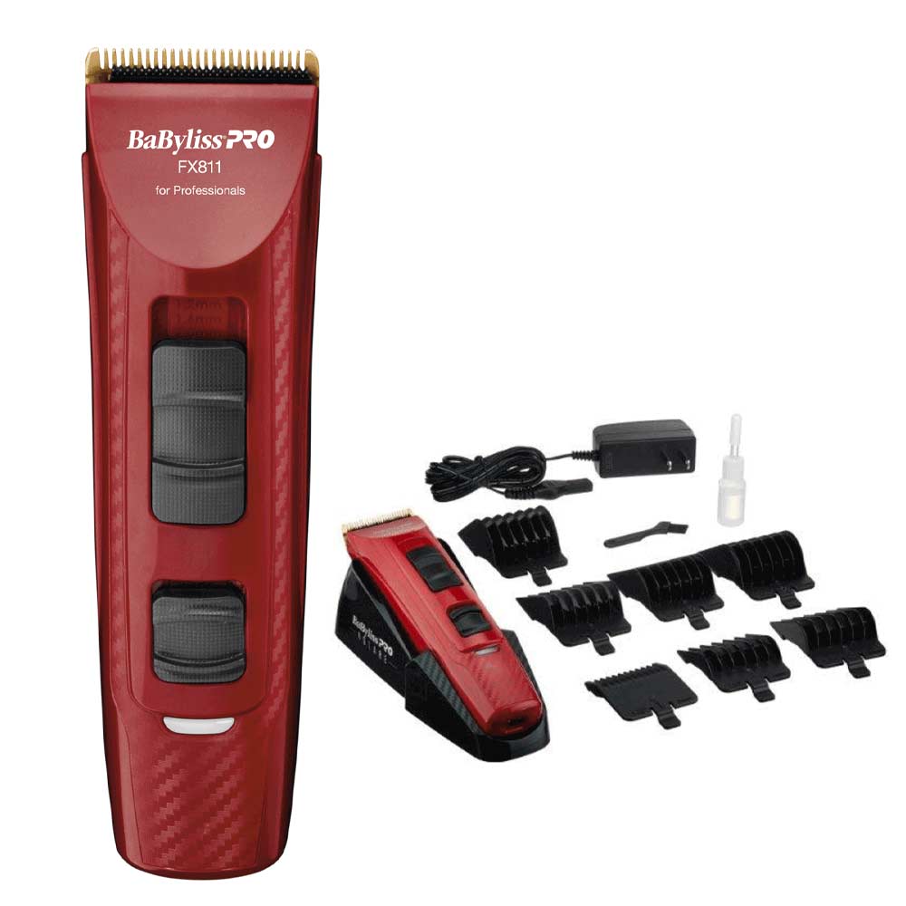 This is an image of BaByliss PRO - Volare X2 Ferrari Designed Clipper (Red)
