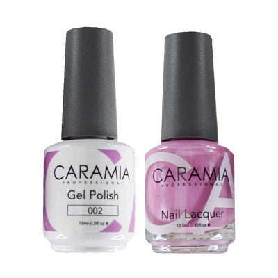 This is an image of CARAMIA Gel Nail Polish Matching Duo - 002