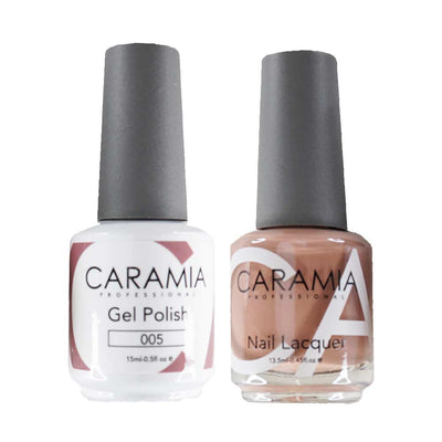 This is an image of CARAMIA Gel Nail Polish Matching Duo - 005