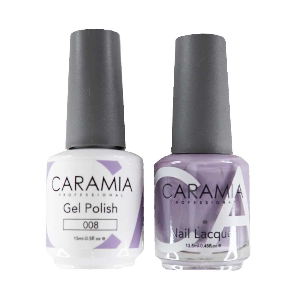 This is an image of CARAMIA Gel Nail Polish Matching Duo - 008