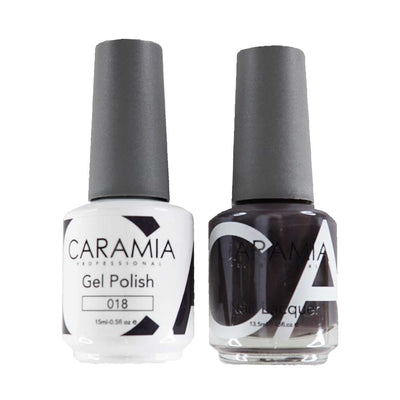 This is an image of CARAMIA Gel Nail Polish Matching Duo - 018