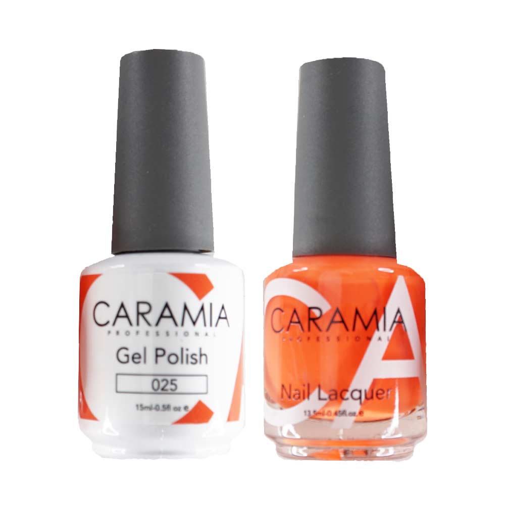 This is an image of CARAMIA - Gel Nail Polish Matching Duo - 025