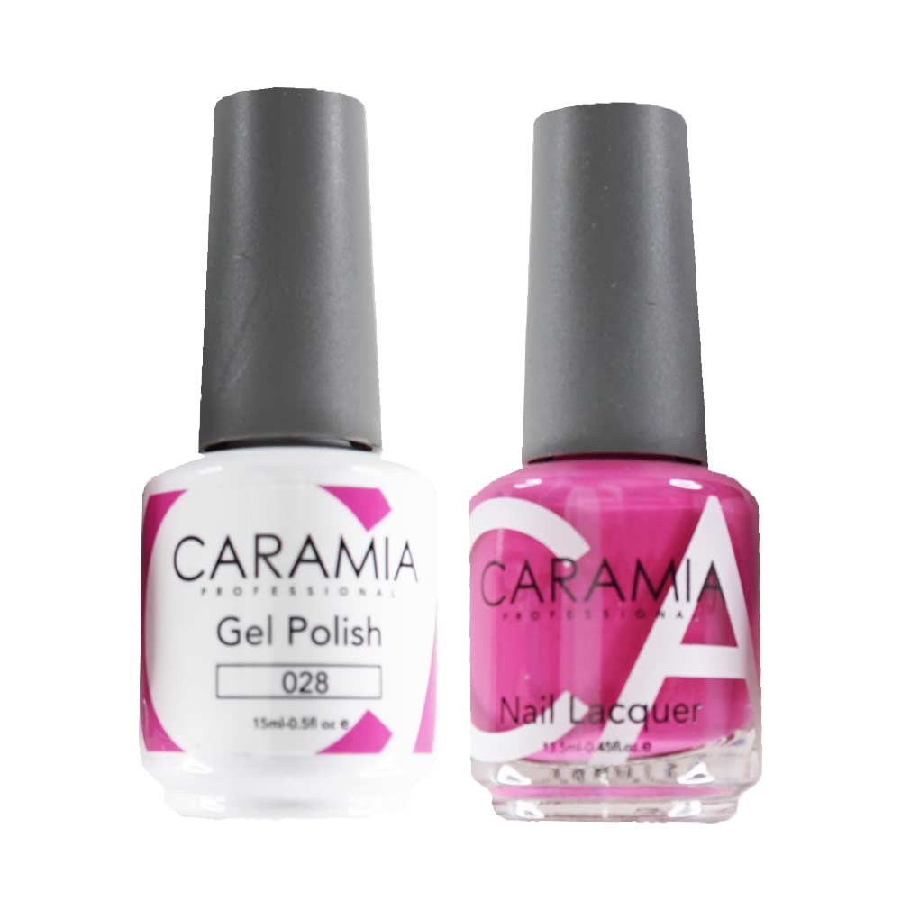 This is an image of CARAMIA - Gel Nail Polish Matching Duo - 028