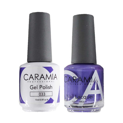 This is an image of CARAMIA - Gel Nail Polish Matching Duo - 033
