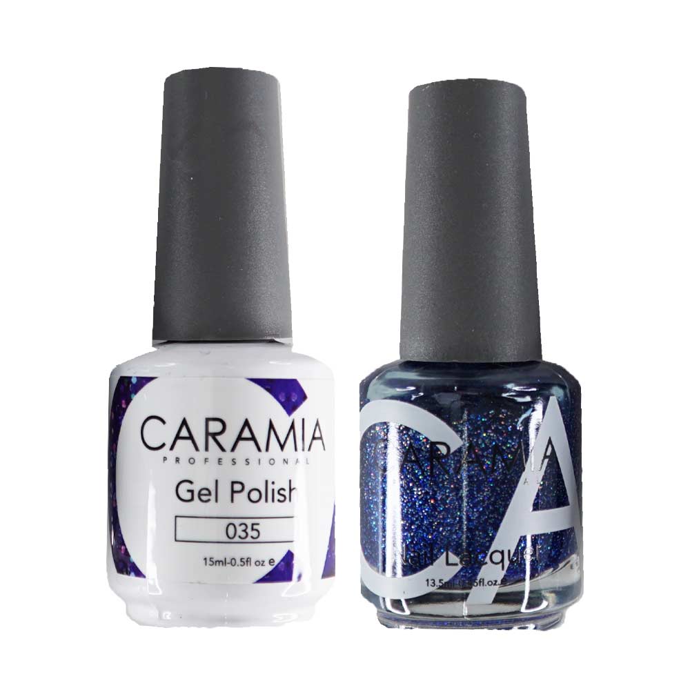 This is an image of CARAMIA - Gel Nail Polish Matching Duo - 035