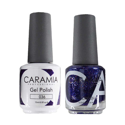 This is an image of CARAMIA - Gel Nail Polish Matching Duo - 036