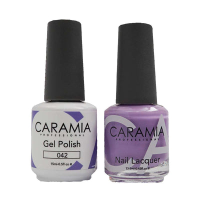 This is an image of CARAMIA - Gel Nail Polish Matching Duo - 042