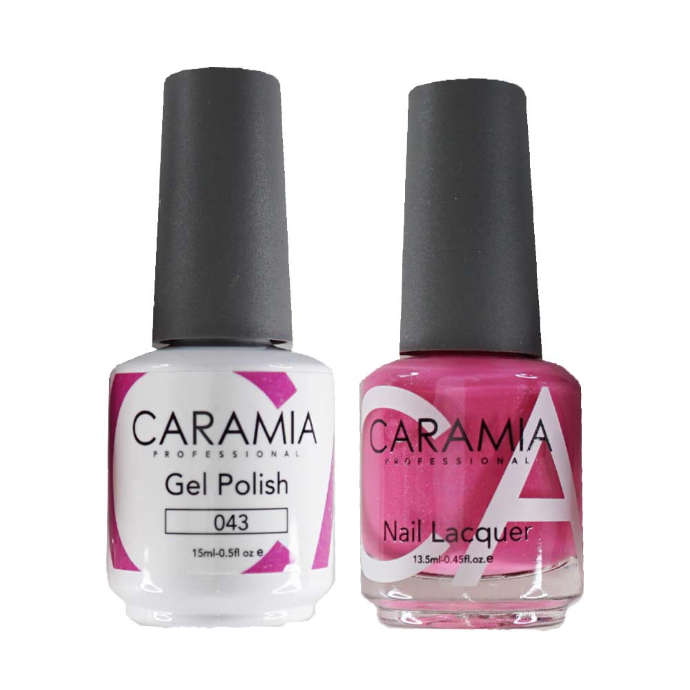 This is an image of CARAMIA - Gel Nail Polish Matching Duo - 043