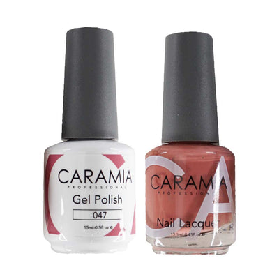 This is an image of CARAMIA - Gel Nail Polish Matching Duo - 047