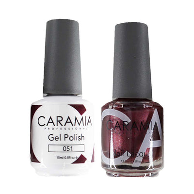 This is an image of CARAMIA - Gel Nail Polish Matching Duo - 051