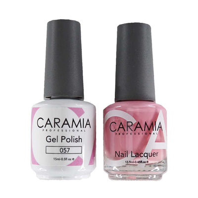 This is an image of CARAMIA - Gel Nail Polish Matching Duo - 057