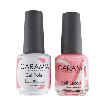 This is an image of CARAMIA - Gel Nail Polish Matching Duo - 058