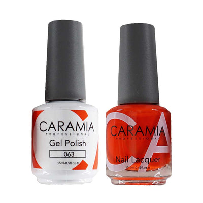 This is an image of CARAMIA - Gel Nail Polish Matching Duo - 063