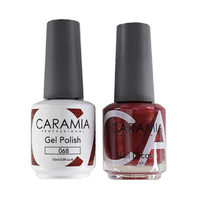This is an image of CARAMIA - Gel Nail Polish Matching Duo - 068