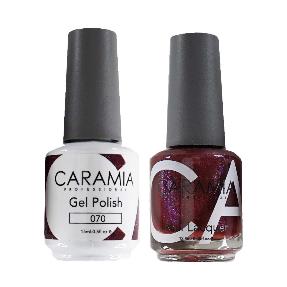 This is an image of  CARAMIA - Gel Nail Polish Matching Duo - 070