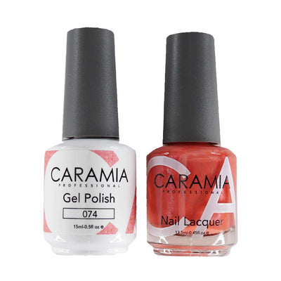 This is an image of CARAMIA - Gel Nail Polish Matching Duo - 074