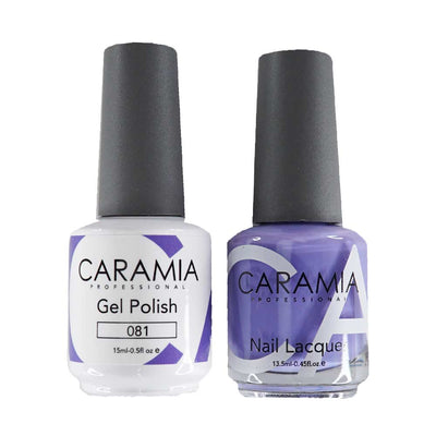 This is an image of CARAMIA - Gel Nail Polish Matching Duo - 081