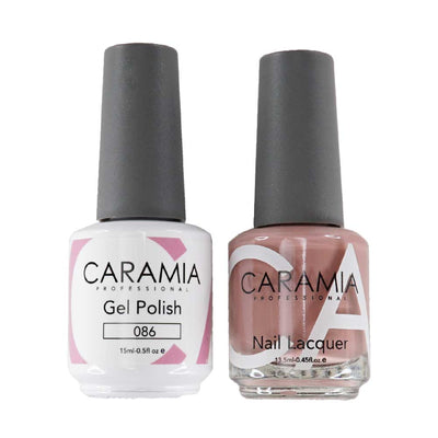 This is an image of CARAMIA - Gel Nail Polish Matching Duo - 086