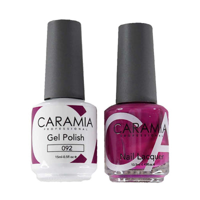This is an image of CARAMIA - Gel Nail Polish Matching Duo - 092