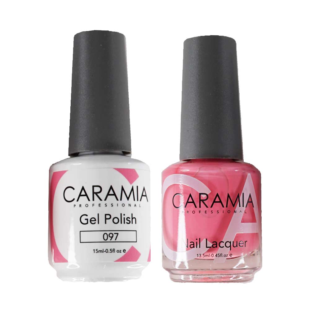 This is an image of CARAMIA - Gel Nail Polish Matching Duo - 097