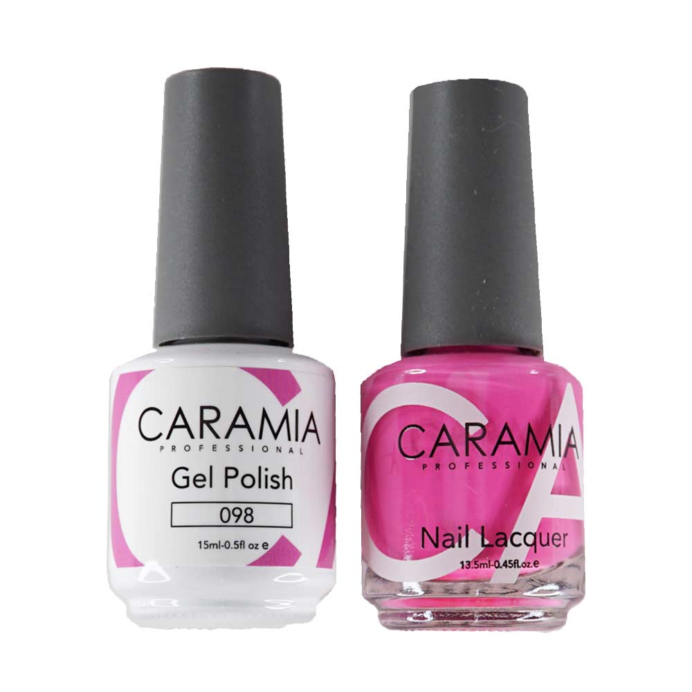 This is an image of CARAMIA - Gel Nail Polish Matching Duo - 098
