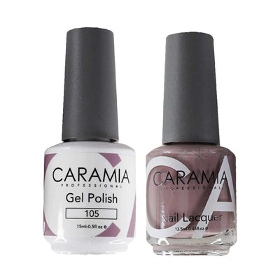 This is an image of CARAMIA - Gel Nail Polish Matching Duo - 105