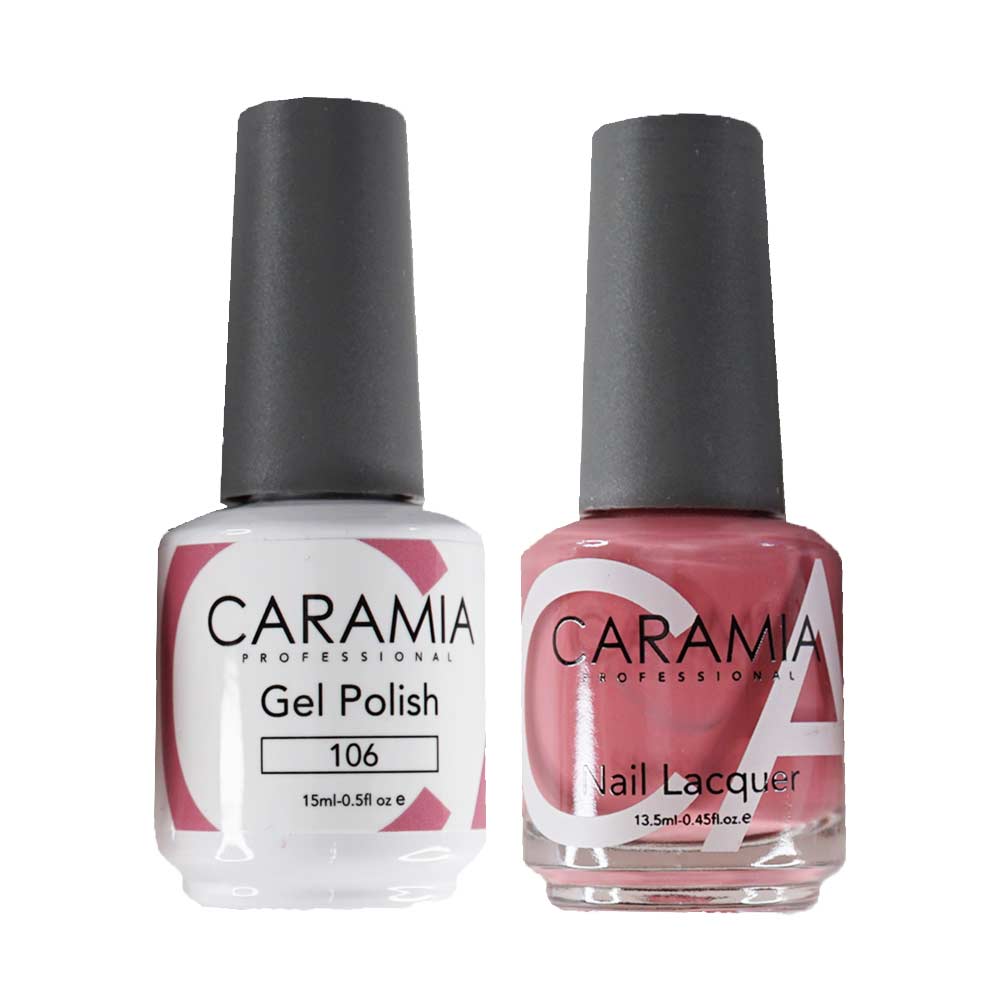 This is an image of CARAMIA - Gel Nail Polish Matching Duo - 106