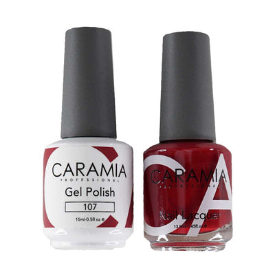 This is an image of CARAMIA - Gel Nail Polish Matching Duo - 107