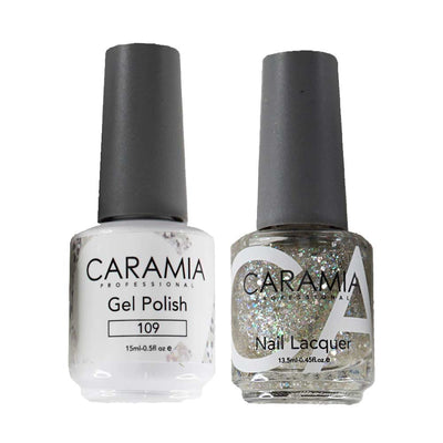 This is an image of CARAMIA - Gel Nail Polish Matching Duo - 109