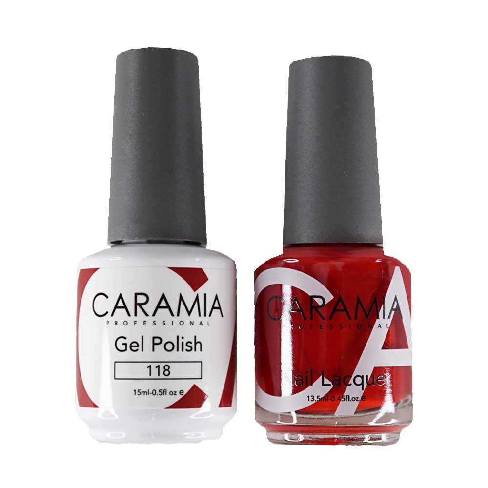 This is an image of CARAMIA - Gel Nail Polish Matching Duo - 118