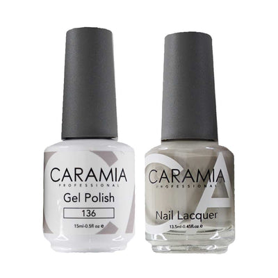 This is an image of CARAMIA - Gel Nail Polish Matching Duo - 136