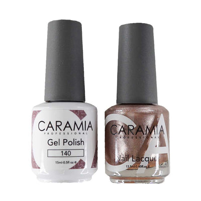 This is an image of CARAMIA - Gel Nail Polish Matching Duo - 140