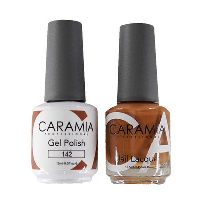 This is an image of CARAMIA - Gel Nail Polish Matching Duo - 142
