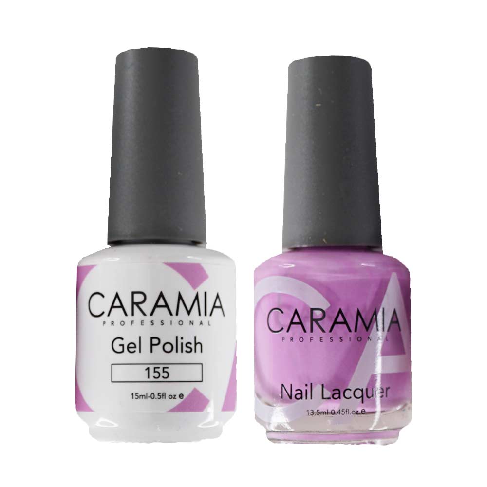 This is an image of CARAMIA - Gel Nail Polish Matching Duo - 155