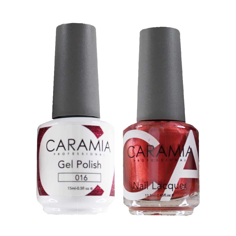 This is an image of CARAMIA Gel Nail Polish Matching Duo - 016