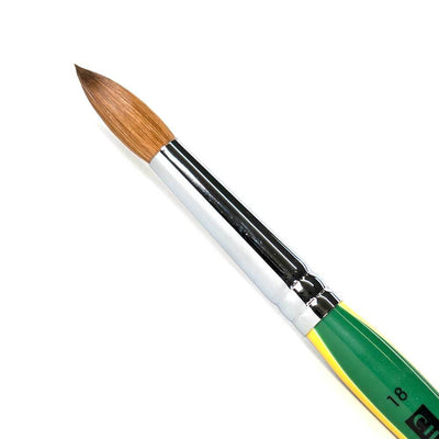 CHERI - Kolinsky Acrylic Brush #18 (Jade)