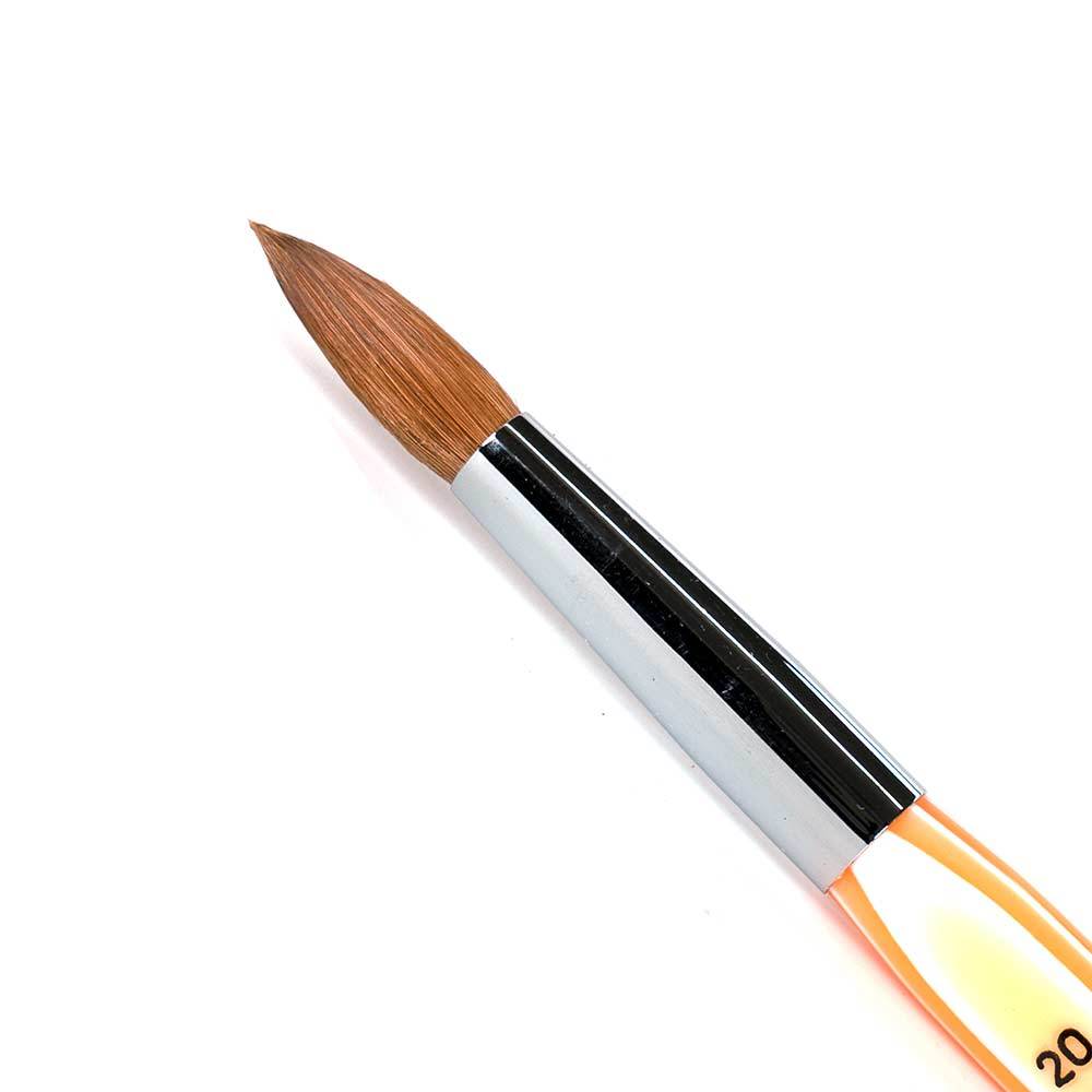 CHERI - Kolinsky Acrylic Brush #20 (Orange)