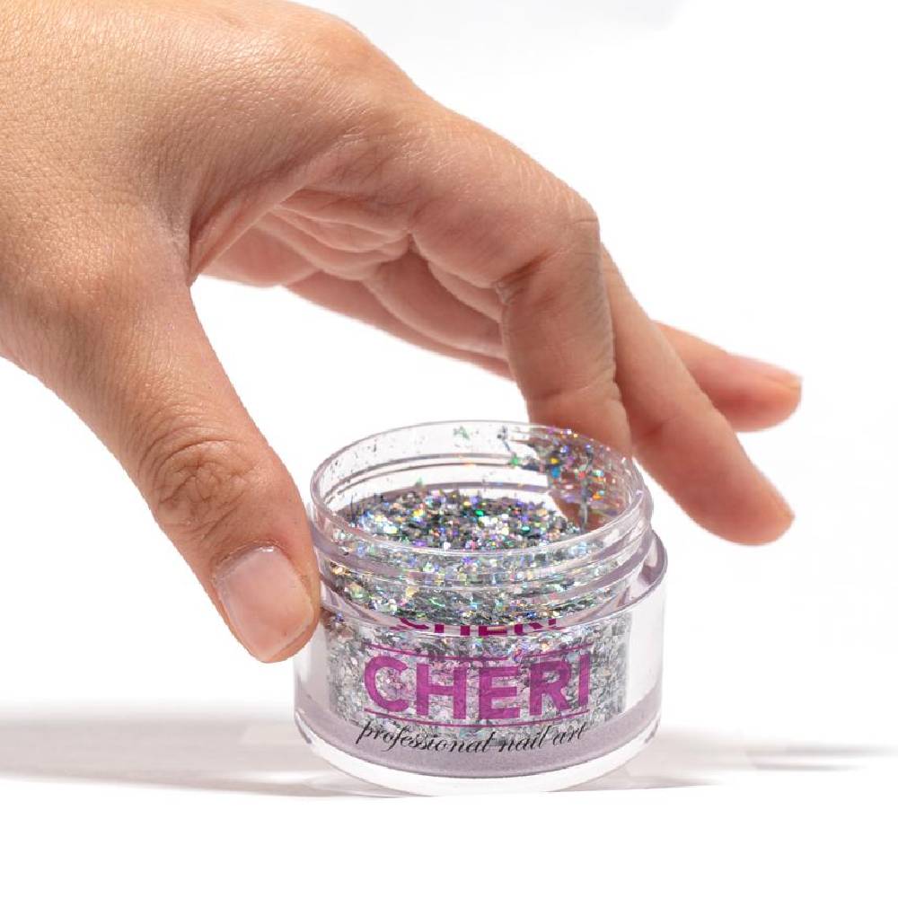 CHERI Chunky Holographic Glitter - Silver