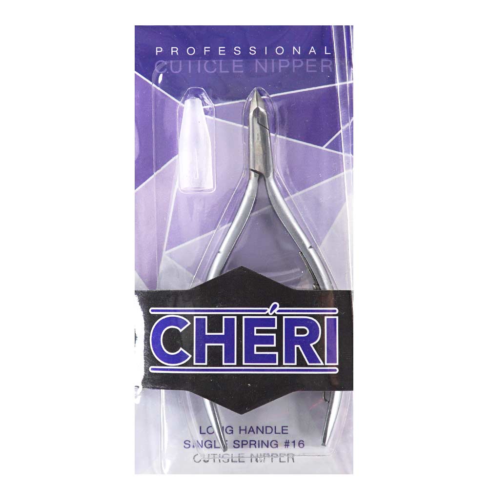 CHERI Cuticle Nipper - Single Spring Jaw 16 w/ Long Handle