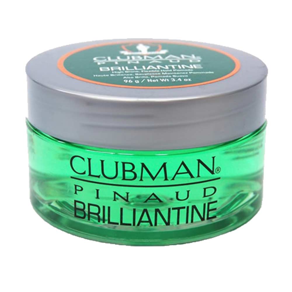 CLUBMAN Pinaud - Brilliantine High Shine, Flexible and Hold Pomade 3.4oz.