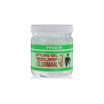 CLUBMAN Pinaud - Super Clear Super hold Styling Gel 16oz.